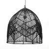 Bazar Bizar Abat-jour Pour Suspension En Rotin Noir 50×50 10