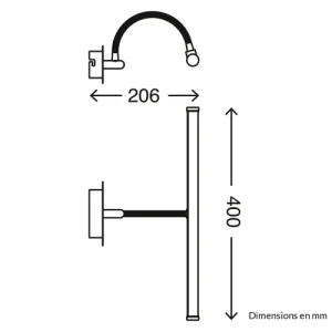 Briloner Applique De Tete De Lit En Plastique_synthetic Argente 10