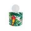 Belamp Applique En Métal Blanc Avec Abat-jour En Tissu Tropical 20