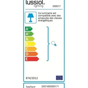 Lussiol Lighting Applique En Métal Blanc H.12 Cm 15