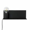 Lussiol Lighting Applique En Métal Noir H.12 Cm 19