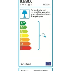 Lussiol Lighting Applique En Papier à Motif H.25 Cm 15