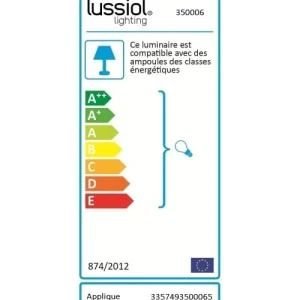 Lussiol Lighting Applique En Verre Noir H.25 Cm 6