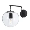 Lussiol Lighting Applique En Verre Noir H.25 Cm 22