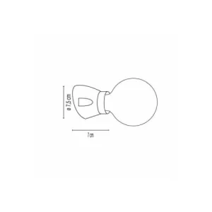 Millumine Applique Inclinée Céramique Noire 9