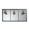 Maisons Du Monde Applique Industrielle Miroir 3 Abat-jour Métal Gris Anthracite 14