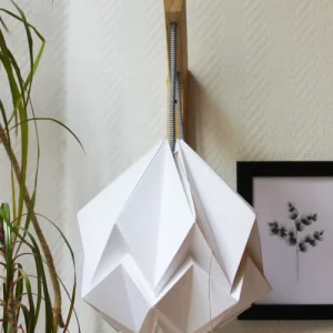 Tedzukuri Atelier Applique Murale Bois Et Suspension Origami Design En Papier 13