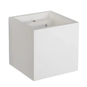 Lucide Applique Murale Cubique Plâtre Blanc H11.5cm 12