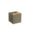 Lucide Applique Murale Cubique Plâtre Gris H11.5cm 17