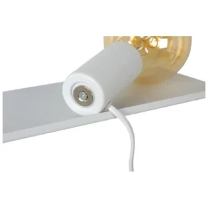 Lucide Applique Murale De Chevet Métal Et Magnétique Blanc L35cm 10