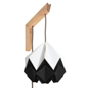 Tedzukuri Atelier Applique Murale En Bois Et Suspension Origami En Papier 14