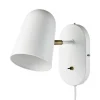 Bolia Applique Murale Métal Blanc Avec Prise H22cm 20