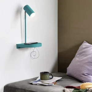 Nordlux Applique Murale Vert Avec étagère Et Port Usb 10