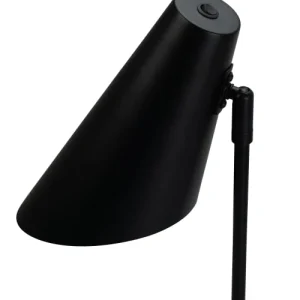 Dyberg Larsen Cale – Lampe De Table En Métal Noir Mat, H 50 Cm D 15,5 Cm 10