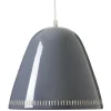 Super Living Grande Lampe Suspension Grise 10