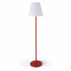 Oviala Lampadaire Droit à LED En Acier Rouge 14