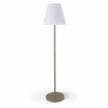 Oviala Lampadaire Droit à LED En Acier Taupe 13