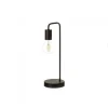 Wadiga Lampe à Poser Courbée En Bois Et Métal Noir H41cm 14