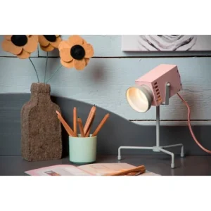 J&Kids Lampe à Poser En Acier Rose 26 Cm 13