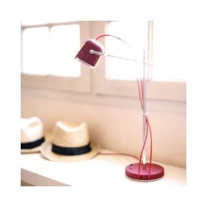 Swabdesign Lampe à Poser En Aluminium Rouge H60cm 10