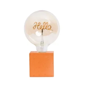 Junny Lampe à Poser En Béton Orange Avec Son Ampoule à Message 10