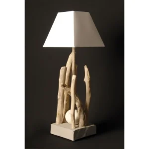 Coc’art Lampe à Poser En Bois Beige 7