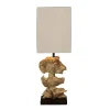 Pirouette Paris Lampe à Poser En Bois Blanchi 15x15x45cm 11