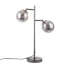 Leitmotiv Lampe à Poser En Métal Gris Fumé 20