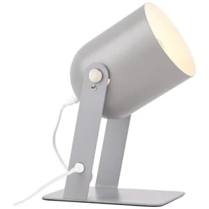 BRILLIANT Lampe à Poser En Métal Gris Orientable H22cm 14