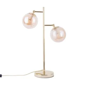 Leitmotiv Lampe à Poser En Métal Gris Fumé 15