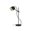 Swabdesign Lampe à Poser En Velours Noir Et Or H50cm 20