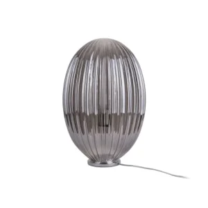 Leitmotiv Lampe à Poser En Verre H45cm Gris Fumé 11