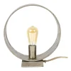 Lampea Lampe à Poser Industrielle En Métal Argent 32 Cm 22