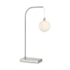 Markslöjd Lampe à Poser Métal Argent/verre Opalin H60cm 22