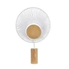 Forestier Lampe à Poser Métal Blanc Et Coton H65cm 17