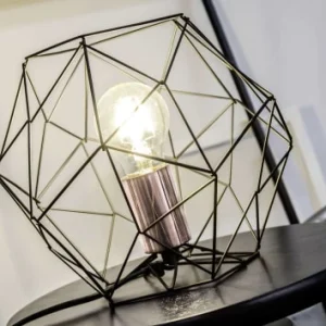 BRILLIANT Lampe à Poser Métal Hexagonale D22cm 6