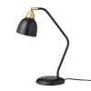 Super Living Lampe à Poser Métal Noir Et Laiton H45cm 19