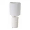 Unimasa Lampe à Poser Ronde Céramique Blanche 20