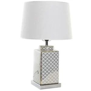 Wadiga Lampe à Poser Style Oriental En Porcelaine Bleue Et Blanche – 35x35x57 16