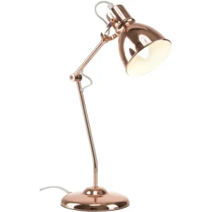 ATHM DESIGN Lampe Abat Jour Et Pied Métal Doré 12