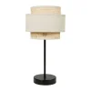 Jardideco Lampe Abat-jour Papier Rotin 3 Niveaux Beige 13