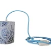 Belamp Lampe Baladeuse Bleu Marine étoiles Dorées Cordon Bleu Azur 17