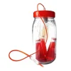 Fenel & Arno Lampe Bocal En Verre Rouge 22