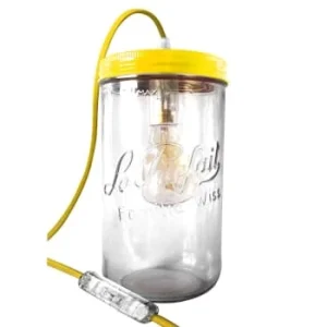 Fenel & Arno Lampe Bocal XL En Verre Blanc 18