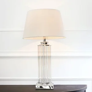 Maisons Du Monde Lampe Colonne Abat-jour Blanc 10