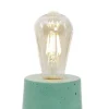 Junny Lampe Cylindrique En Béton Turquoise Fabrication Artisanale 22