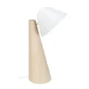 TOSEL Lampe De Bureau Bois Naturel Et Blanc 14