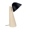 TOSEL Lampe De Bureau Bois Naturel Et Noir 22