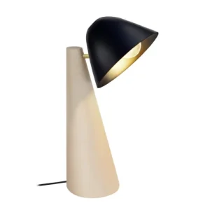 TOSEL Lampe De Bureau Bois Naturel Et Noir 18