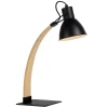 Lucide Lampe De Bureau En Bois Noir 11